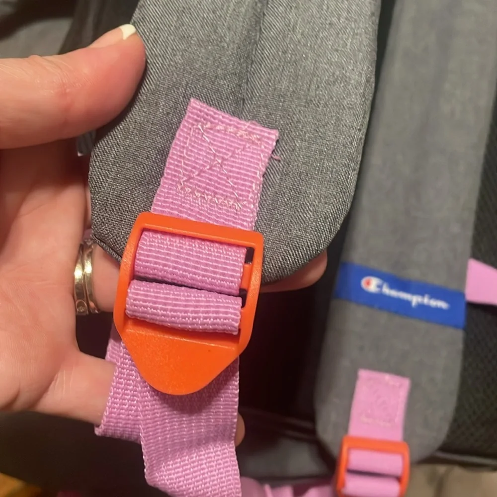 ❤️ Champion Youth Backpack One Size Grey/Multi - CHY1017HB-095 (NWT)